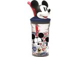 Tazza 360Ml 3D Con Cannuccia Disney M Mickey Mouse