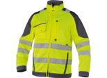 Dassy® Orlando Giacca Da Lavoro Ad Alta Visibilità Neon Yellow/Cement Grey Taglia 2XL Lunghezza: Standard