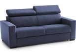 Talamo Italia Divano Fisso 2 Posti Kiev 95X180X85H Cm Blu Blu, Sfoderabile Lavabile Italy