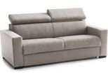 Talamo Italia Divano Fisso 2 Posti Kiev 95X180X85H Cm Grigio Tortora, Sfoderabile Lavabile Italy
