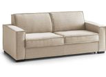 Talamo Italia Divano Fisso 2 Posti Ayramah 95X180X90H Cm Beige Beige, Sfoderabile Lavabile Italy