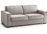 Talamo Italia Divano Fisso 2 Posti Ayramah 95X180X90H Cm Grigio Tortora, Sfoderabile Vano Contenitore Porta Cuscini Italy