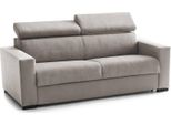Talamo Italia Divano Fisso 2 Posti Nukualofa 95X180X85H Cm Grigio Tortora, Sfoderabile Lavabile Italy