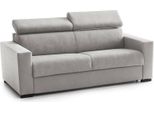 Talamo Italia Divano Fisso 2 Posti Kiev 95X180X85H Cm Grigio Grigio, Sfoderabile Lavabile Italy