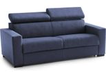Talamo Italia Divano Fisso 2 Posti Aggius 95X180X85H Cm Blu Blu, Sfoderabile Lavabile Italy
