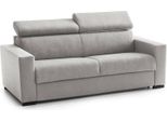 Talamo Italia Divano Fisso 2 Posti Schiavo 95X200X85H Cm Grigio Grigio, Sfoderabile Lavabile Italy