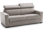 Talamo Italia Divano Fisso 2 Posti Schiavo 95X200X85H Cm Grigio Tortora, Sfoderabile Lavabile Italy