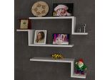 Skye Decor, Lowa - White, Mensola A Muro, Bianco, 100% Pannello Truciolare Rivestito In Melamina, 58 X 14,5 X 18 Cm