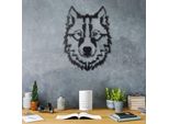 Wallity, Wolf V11, Decorazione Da Parete, Nero, Metallo, 38 X 50 Cm