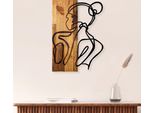 Wallity, Corpo Di Donna, Decorazione Murale, Nero, Metallo, 35 X 50 X 3 Cm