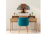 Wallity, Willow - 382, Decorazione Da Parete, Noce, Metallo, 58 X 80 Cm