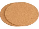 Sottobicchiere In Sughero Alpina, 2 Pezzi, Ø 18 Cm