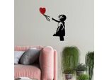 Wallity, Banksy - 13-1, Decorazione Murale, Rosso, Metallo, 105 X 85 Cm