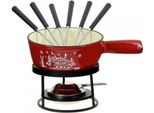 Set Per Fonduta Chalet Rosso Tableandcook Hhf-078