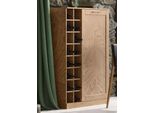 Credenza Accogliente Cassettiera 100X50X140Cm Vano Vino Rovere Rustico Semisolido