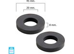 Anello Magnetico In Ferrite Wolfpack 45X20X8 Mm. (Blister 2 Pezzi)
