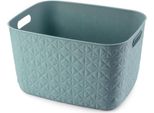 Curver Softex Cesto Portaoggetti Grande 19L Blu Menta