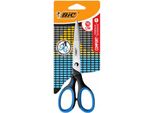 Forbici Bic Comfort Per La Scuola 16Cm --- Impugnatura Morbida - Per Destrorsi - Colore Nero/Blu O Nero/Rosa A Scelta