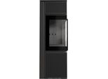 Stufa A Legna In Acciaio Kratki Tora/S 8 Kw Ø 150 Quarzo Sinterizzato Nero Assoluto Nero Thermotec