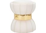 Mauro Ferretti Sgabello Flower Ø 40X44 Cm Crema Oro