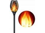 Lampada A Fiamma Solare 1000Mah 96LED 54Cm Enorme Piattaforma Da Giardino Xxxxl