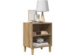 Vidaxl Comodini 2 Pz. Rovere Artigianale 40X30X50 Cm Materiale A Base Di Legno