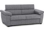 Talamo Italia Divano Letto 3 Posti Paceco 95X225 Cm Nero, Sfoderabile Contenitore Italy