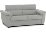 Talamo Italia Divano Letto 3 Posti Paceco 95X225 Cm Nero Chiaro, Sfoderabile Contenitore Italy