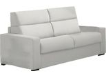Talamo Italia Divano Letto 3 Posti Marcon 95X220 Cm Nero Chiaro, Sfoderabile Contenitore Italy