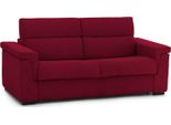 Talamo Italia Divano Letto 3 Posti Nus 95X225 Cm Nero, Sfoderabile Contenitore Italy