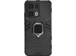 Avizar, Cover Per Oppo Reno 13 Pro Con Supporto Ad Anello Antiurto, Nero