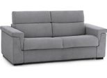 Talamo Italia Divano Letto 2 Posti Biscossi 95X205 Cm Nero, Sfoderabile Contenitore Italy
