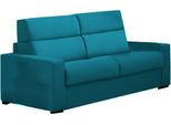 Talamo Italia Divano Letto 3 Posti Marcon 95X220 Cm Nero, Sfoderabile Contenitore Italy