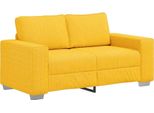 Vidaxl Divano A Due Posti Giallo Chiaro 120 Cm In Tessuto A Coste