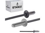 Rivetti Aperti In Alluminio 3,2X8Mm RAL7016