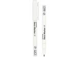 Marcatore Acrilico Monami Deco Marker 463. Bianco, 0,7 Mm
