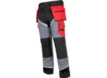 Pantaloni Nero-Grigio-Rosso 100% Cotone Con Riflessi, "M"", Ce, Lahti"