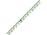 Unique Party - Lettera - Bandiera, Buon Compleanno 3D SG38582 (Taglia Unica) (Verde/Bianco/Nero)