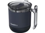 Quokka Wave Smartgrip, Tazza Termica In Acciaio Inox Nera, 260 Ml, 40273