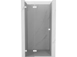 Mexen Lunar L Porta Doccia A Battente Sinistra 95 Cm, Trasparente, Bianco - 834L-095-000-20-00-L