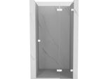 Mexen Lunar L Porta Doccia A Battente Destra 95 Cm, Trasparente, Bianco - 834L-095-000-20-00-P