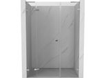 Mexen Lunar L Porta Doccia Battente Sinistra 120 Cm, Trasparente, Cromo - 834SL-120-050-01-00-L