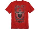 Bon Jovi - Maglietta "Keep The Faith"" Per Uomo/Donna Unisex TV20687 (3XL) (Rosso)"