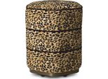 Casa Padrino Sgabello Leopardo / Bronzo H. 54 Cm - Arredo Alberghiero