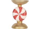 Decorazione Natalizia Clayre & Eef Con Illuminazione A Led Ø 10X16 Cm Natale In Plastica Color Oro