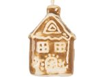 Ornamento Natalizio Clayre & Eef Casa 4X4X7 Cm In Ceramica Marrone
