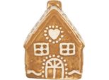 Casetta Di Pan Di Zenzero Clayre & Eef 6X4X7 Cm In Ceramica Marrone