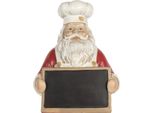Clayre & Eef Decorazione Natalizia Babbo Natale 24X16X30 Cm Plastica Rossa