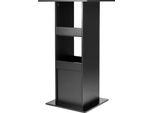 Tavolo Da Bar - Per Cucina E Bistrot - Stabile E Robusto - Design Moderno - Legno Nero - 60X60X112 Cm