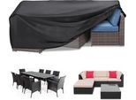 Coperta Per Mobili Da Giardino Impermeabile Resistente In Tessuto Oxford 420D 200 X 160 X 71 Cm Coperta Per Tavolo Da Giardino Rettangolare Coperta Per Tavolo Da Giardino Impermeabile Anti-Uv Coperta Per Mobili In Rattan Per Set Di Mobili